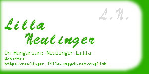 lilla neulinger business card